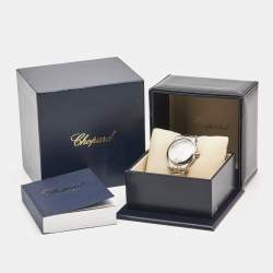 Chopard White Diamond Stainless Steel Happy Sport 278582-3002 Women's Wristwatch 36 mm