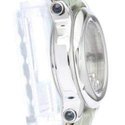 Pre Owned Chopard White Diamonds Stainless Steel Happy Sport 27/8245-23 Quartz Women's Wristwatch 26 mm