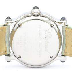 Pre Owned Chopard White Diamonds Stainless Steel Happy Sport 27/8245-23 Quartz Women's Wristwatch 26 mm