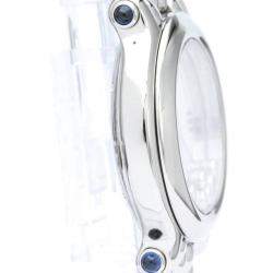Pre Owned Chopard White Stainless Steel Happy Sport 27/8236-23 Women's Wristwatch 32 mm