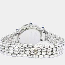 Pre Owned Chopard White Stainless Steel Happy Sport 27/8236-23 Women's Wristwatch 32 mm