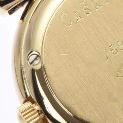 Chopard White 18K Yellow Gold Casmir Women's Wristwatch 23 mm