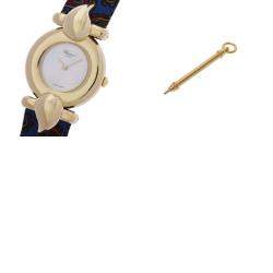 Chopard White 18K Yellow Gold Casmir Women's Wristwatch 23 mm