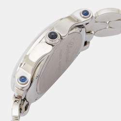Chopard Mother of Pearl Diamond Stainless Steel Happy Sport 27/8418-23 Women's Wristwatch 30 mm 