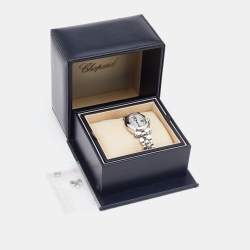 Chopard Mother of Pearl Diamond Stainless Steel Happy Sport 27/8418-23 Women's Wristwatch 30 mm 