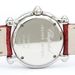 Chopard Black Diamonds Stainless Steel Happy Sport 27/8923 Women's Wristwatch 26 mm
