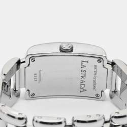 Chopard White Stainless Steel Diamonds La Strada 41/8415 Women's Wristwatch 23.50 mm