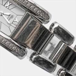 Chopard White Stainless Steel Diamonds La Strada 41/8415 Women's Wristwatch 23.50 mm