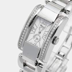 Chopard White Stainless Steel Diamonds La Strada 41/8415 Women's Wristwatch 23.50 mm