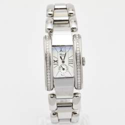 Chopard White Stainless Steel Diamonds La Strada 41/8415 Women's Wristwatch 23.50 mm
