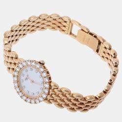 Chopard White Diamond 18k Yellow Gold Classic Quartz Women's Wristwatch 22 mm