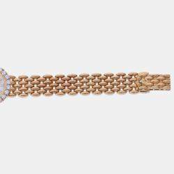 Chopard White Diamond 18k Yellow Gold Classic Quartz Women's Wristwatch 22 mm