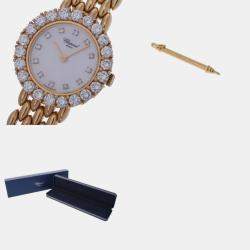 Chopard White Diamond 18k Yellow Gold Classic Quartz Women's Wristwatch 22 mm