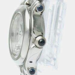 Chopard White Stainless Steel Happy Sport 27/8250-23 Quartz Women's Wristwatch 26 mm