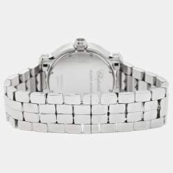 Chopard Mother Of Pearl Diamond Stainless Steel Happy Sport 8475 Women's Wristwatch 35 mm