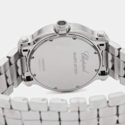 Chopard Mother Of Pearl Diamond Stainless Steel Happy Sport 8475 Women's Wristwatch 35 mm