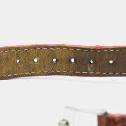 Chopard Pink Shell Stainless Steel Diamond Happy Sport 27/8245-21 Quartz Women's Wristwatch 26 mm