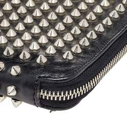 Christian Louboutin Black leather Studded iPad Case