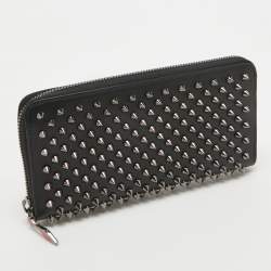 Christian Louboutin Black Leather Panettone Continental Wallet