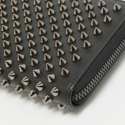 Christian Louboutin Black Leather Panettone Continental Wallet
