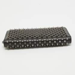 Christian Louboutin Black Leather Panettone Continental Wallet