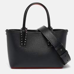 Christian Louboutin Black Leather Mini Cabata Tote