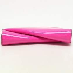 Christian Louboutin Pink Patent Leather Loubitwist Clutch