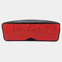 Pre Owned Christian Louboutin Cabata Black/Red Leather Tote Bag