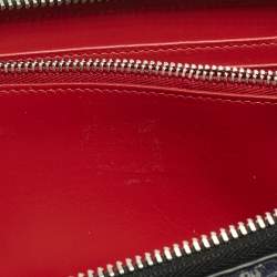 مملوكة مسبقًا Christian Louboutin Ombre Blue Printed Denim Zip Continental Wallet