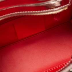 مملوكة مسبقًا حقيبة كريستيان لوبوتان بالوما مرصعة معدنية وردية جلد براءات الاختراع