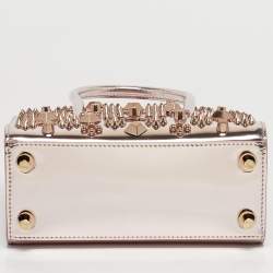 مملوكة مسبقًا ح قيبة كريستيان لوبوتان بالوما مرصعة معدنية وردية جلد براءات الاختراع