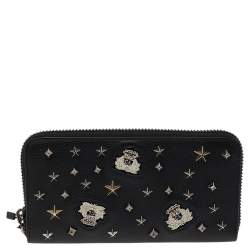 Christian Louboutin Black Leather M Panettone Wallet Christian