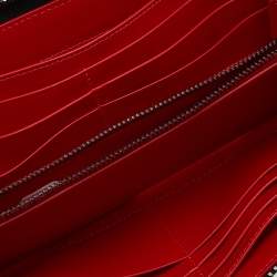 Pre Owned Christian Louboutin Black Leather M Panettone Wallet