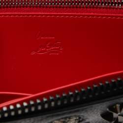 Pre Owned Christian Louboutin Black Leather M Panettone Wallet