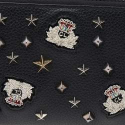 مملوكة مسبقًا Christian Louboutin Black Leather M Panettone Wallet