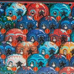 Pre Owned Christian Louboutin Multicolor Printed Patent Leather M Tinos Wallet