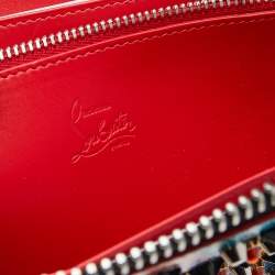 Pre Owned Christian Louboutin Multicolor Printed Patent Leather M Tinos Wallet