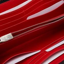 Pre Owned Christian Louboutin Multicolor Printed Patent Leather M Tinos Wallet