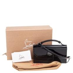 Christian Louboutin Black Patent Leather Elisa Crossbody Bag