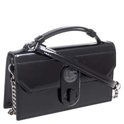 Christian Louboutin Black Patent Leather Elisa Crossbody Bag