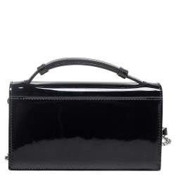 Christian Louboutin Black Patent Leather Elisa Crossbody Bag