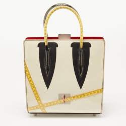 Christian Louboutin Multicolor PVC and Leather Small Paloma Loubicouture Top Handle Bag