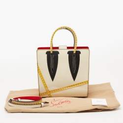 Christian Louboutin Multicolor PVC and Leather Small Paloma Loubicouture Top Handle Bag