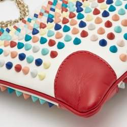Christian Louboutin Multicolour Leather Loupibosh Spike Clutch Bag