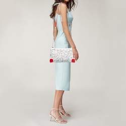 Christian Louboutin Multicolour Leather Loupibosh Spike Clutch Bag