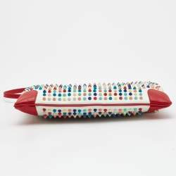 Christian Louboutin Multicolour Leather Loupibosh Spike Clutch Bag