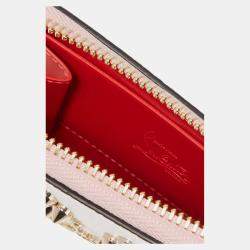 Christian Louboutin Leather Studded Coin Zip Wallet