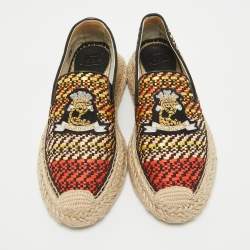 Christian Louboutin Multicolor Raffia Espananou Cruise Espadrille Flats Size 39