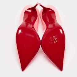مملوكة مسبقًا Christian Louboutin Neon Pink Patent Leather Hot Chick Pumps Size 39