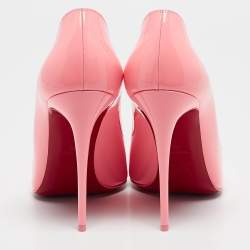 مملوكة مسبقًا Christian Louboutin Neon Pink Patent Leather Hot Chick Pumps Size 39